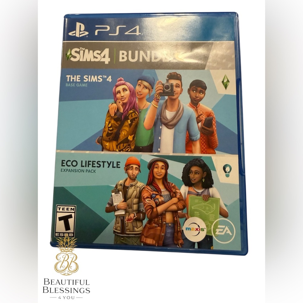 The Sims 4 Eco Lifestyle Expansion Pack - Blue Case by EA maxis Rated for Teen.